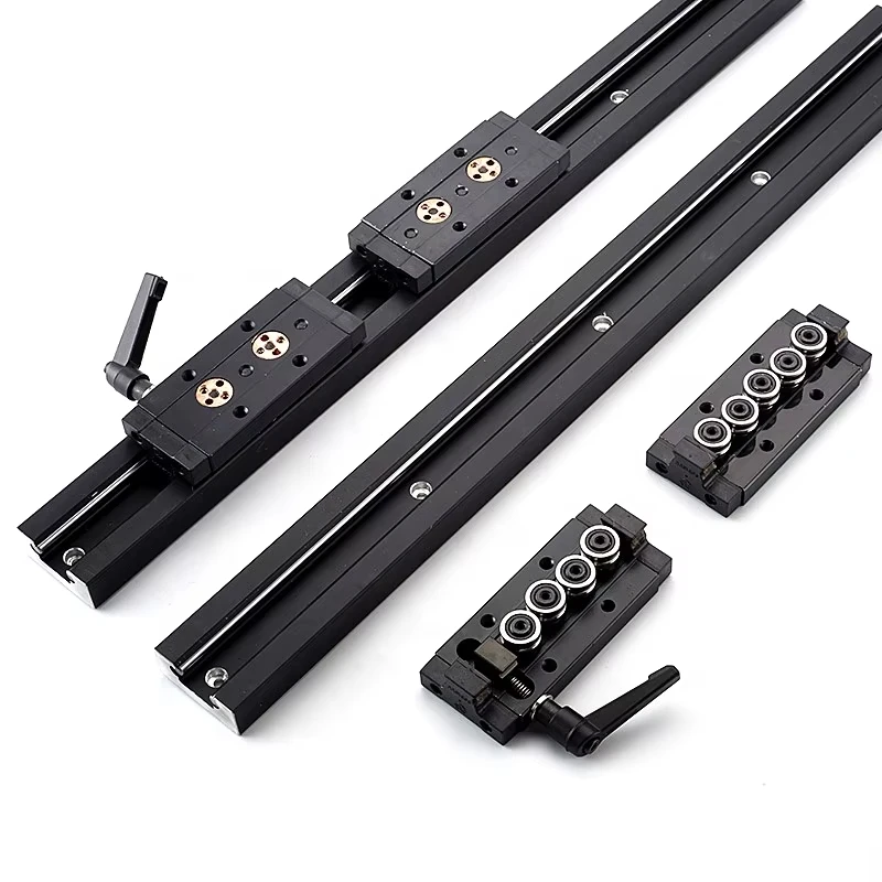 SGB15N 38mm Built-in Dual-Axis Linear Guide Black 1PC SGR15N Rail and 1PC SGB15N Block set Woodworking Machinery 3D printer part