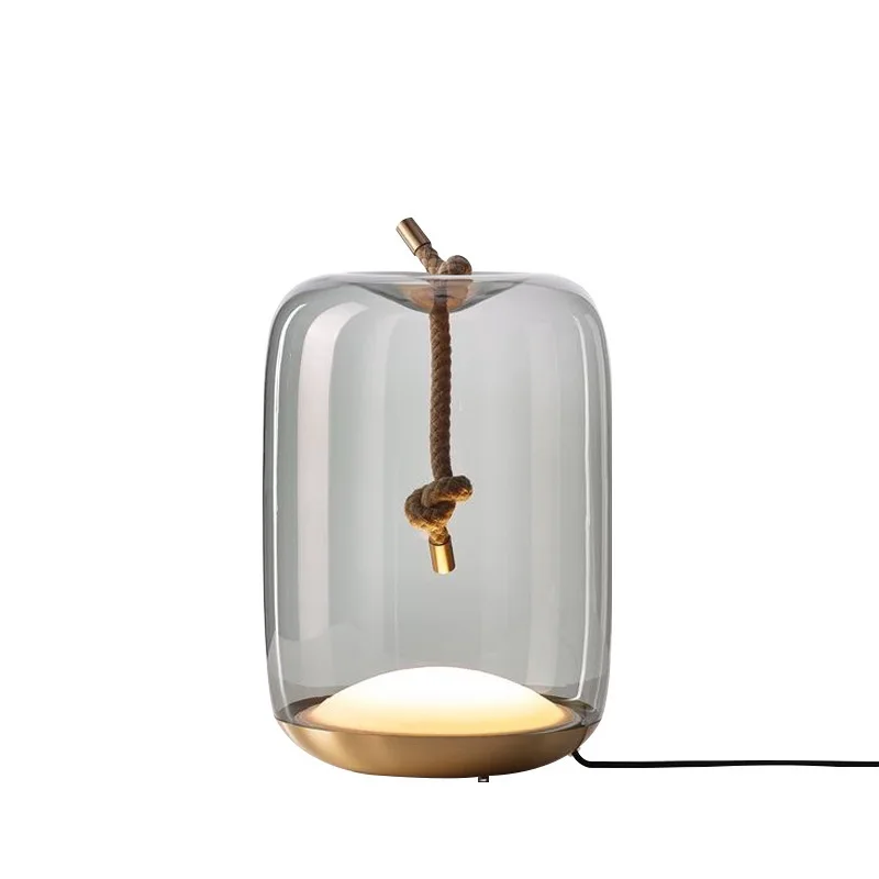 Creative hemp rope, simple B & B hotel model living room bedroom bedside decoration LED lights