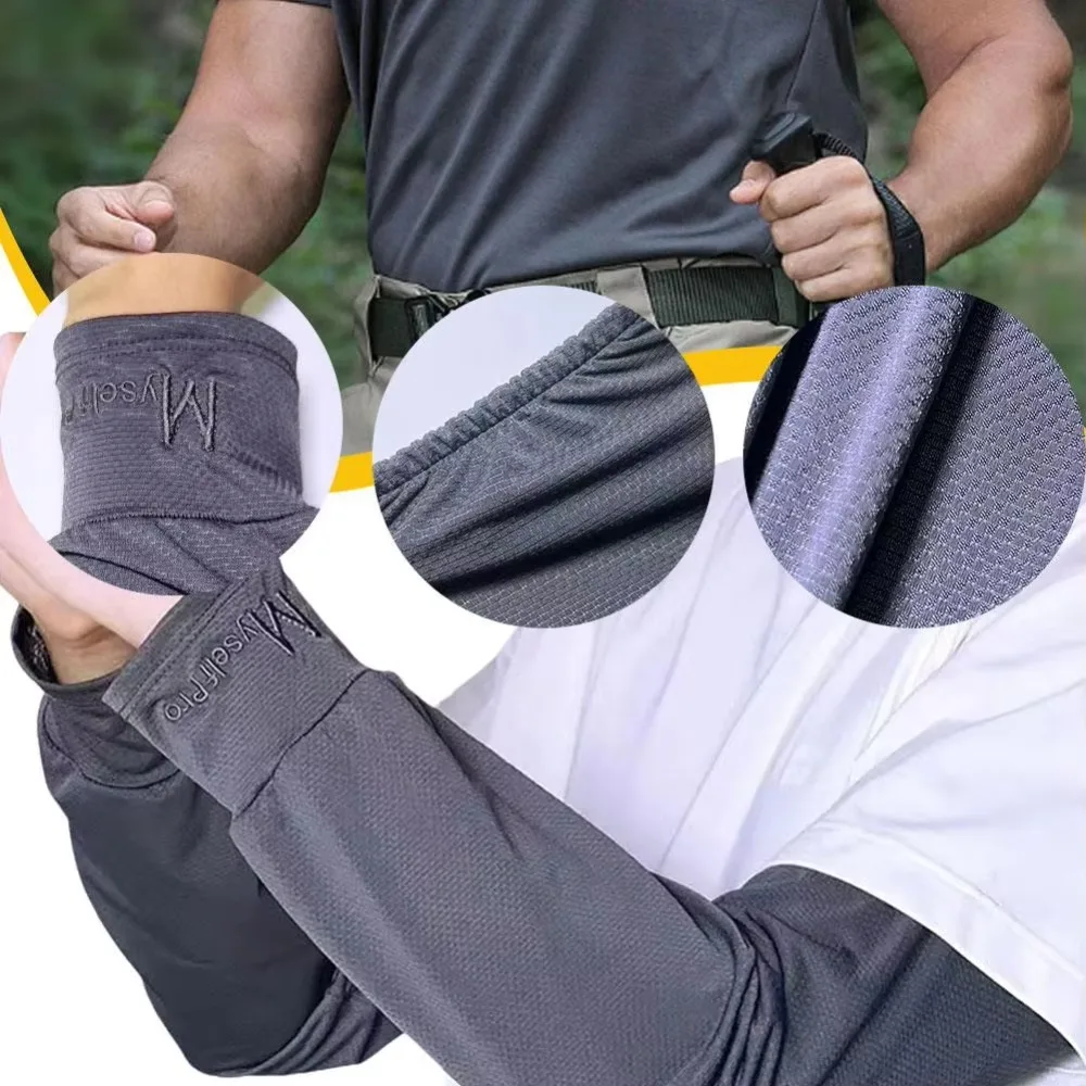 

New Ice Silk Arm Sleeves Breathable UV Protection Long Arm Glove Loose Large Size Sunscreen Sleeves Summer