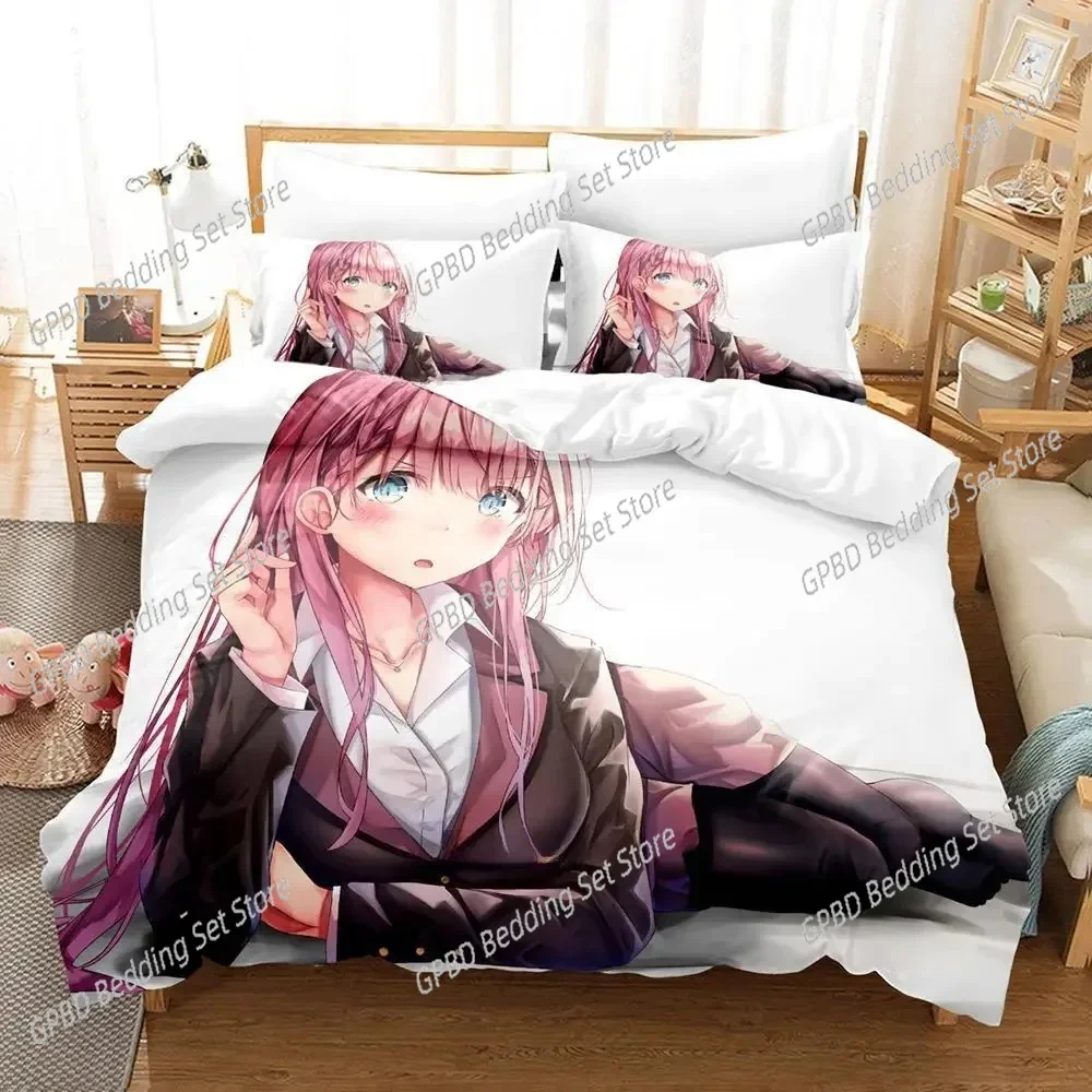 3d Print Anime We Never Learn Bokuben Bedding Set Single Twin Full Queen King Size Bed Set Adult Kid Bedroom Duvet cover Sets