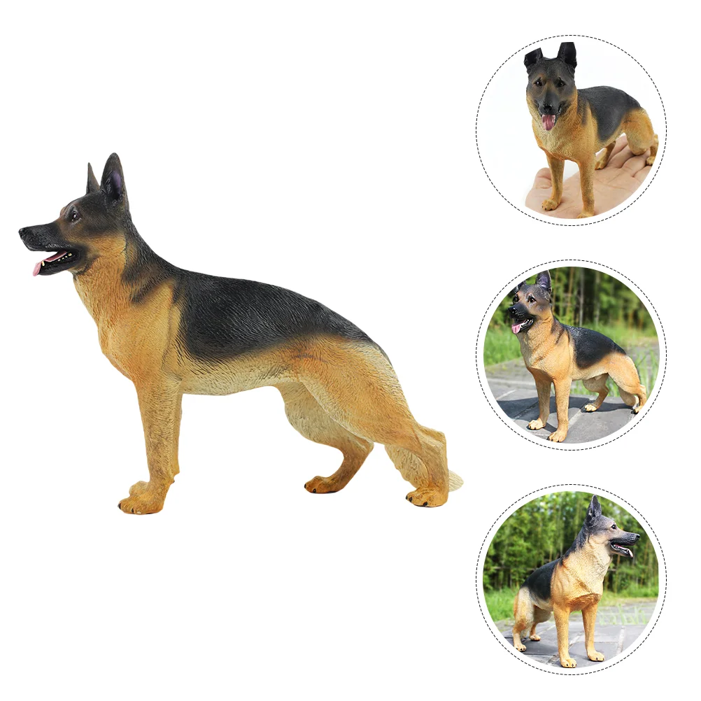 Kinder Simulatie Dier Model Duitse Herder Speelgoed Hond Modellen Voor Het Spelen Van Gesimuleerde Standbeeld Puppy Ornament