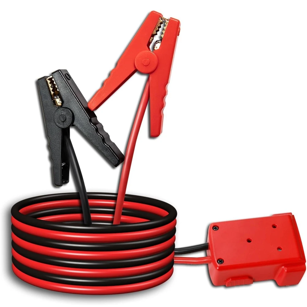 Jumper Cable Clamps for Milwaukee M18 18V Battery Jumper Starter,8AWG Portable Battery Jumper Starter for Power Tool