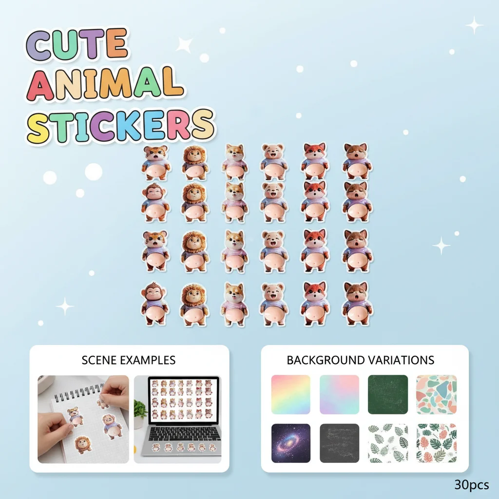 

3D-наклейка «Милый щенок» с мягким розовым фоном, одноразовая, для декора телефона и дома