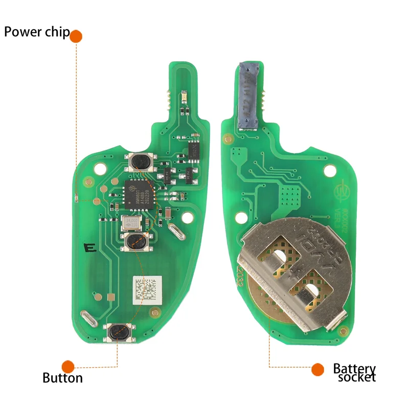 XEDS01EN Universal Super Remote Key 3 Button Fob Work on All ID As the Super Chip for Style for VVDI 5Pcs