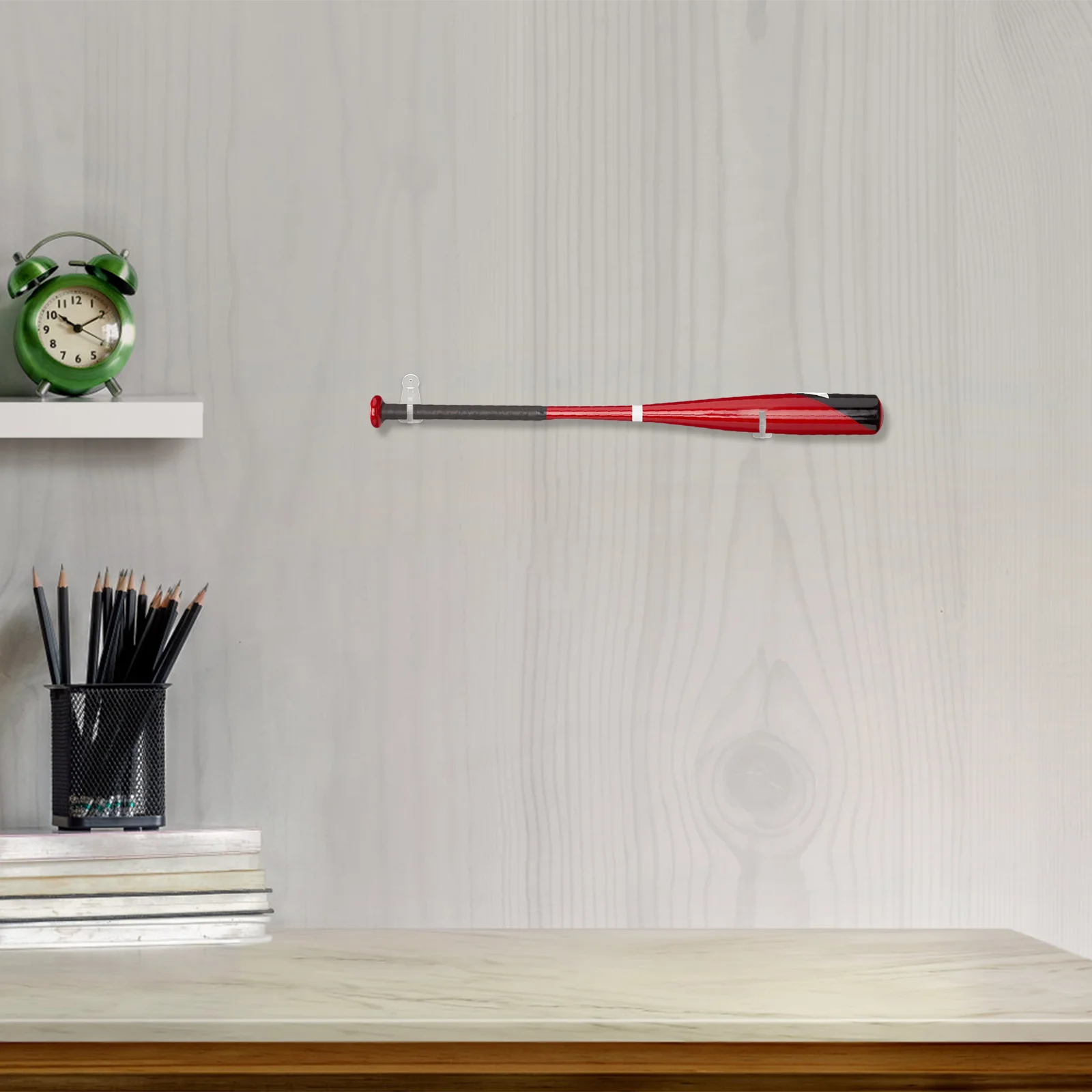 1 Set of Baseball Bat Display Rack Acrylic Clear Bat Storage Holder Wall Mounted Baseball Bat Stand baseball bat holder