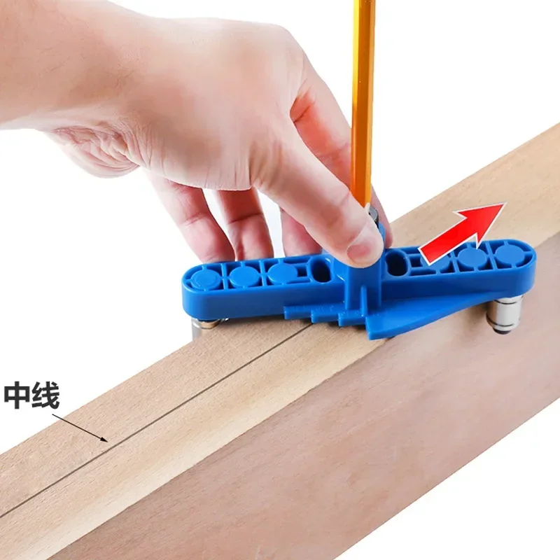 

DIY drilling device woodworking tool Drilling locator self centering marking device round tenon