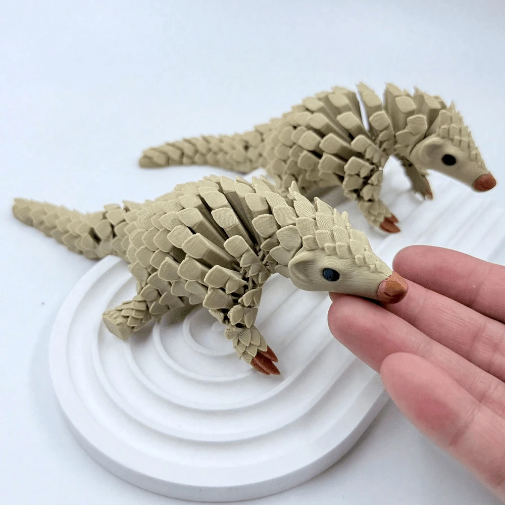 Figurine pangolin imprimée en 3D, modèle d'activité commune, multifonctionnelle, décoration de bureau pour la maison, cadeau unique, créativité