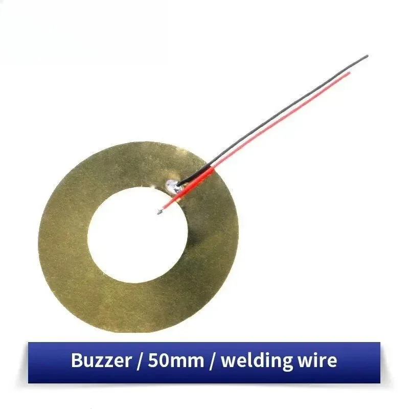 5/10/20PCS Buzzers Piezo Ceramic Discs 12/15/27/50mm with Wires for Buzzers Sensors Ultrasonic Transducers