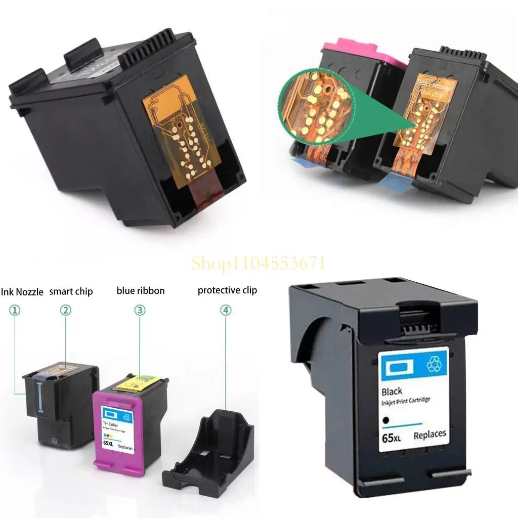 

Бестселлер 65xl Black, тройные чернильные картриджи работает с Hpenvy 5010 5020 5030 5032 5052