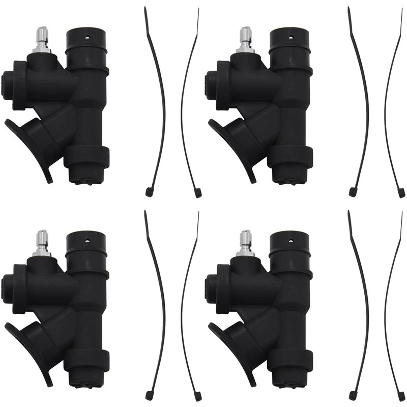 ABYM 4X Scuba Diving Universal Bcd Power Inflator With 45 Degree Angled Mouthpiece For Standard 1 Inch Hose K-Shaped Valve