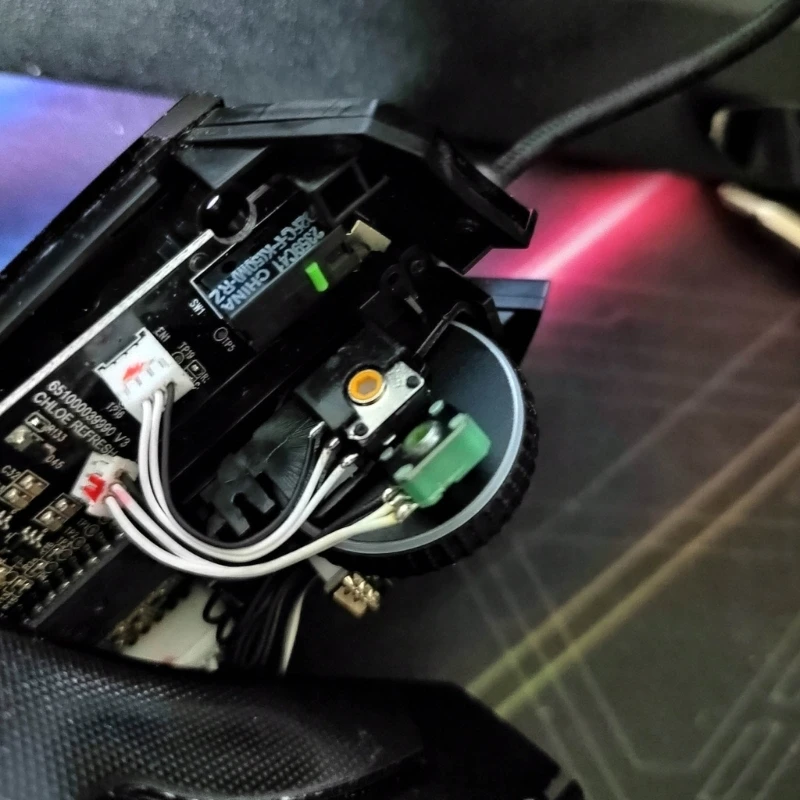 2 ピースイエローコアマウスエンコーダデコーダ ROG Gladius III Razer Mamba マウスホイールアクセサリー 4800 万寿命ツール