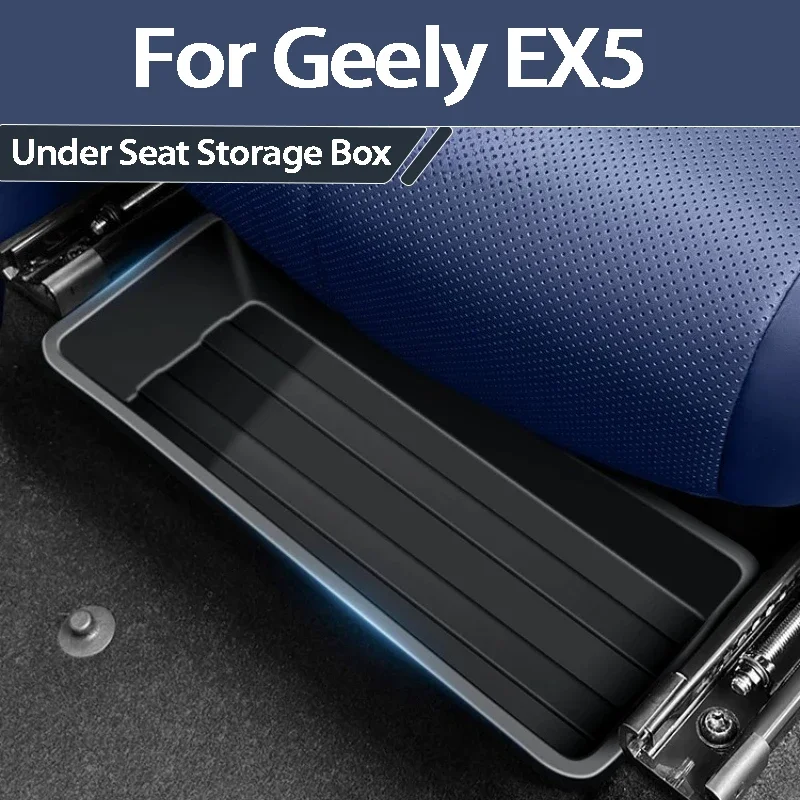 For Geely EX5 Proton eMas 7 2025 2026 Under Seat Storage Box Main And Co Pilot Under Seat Organizer Container Accessories