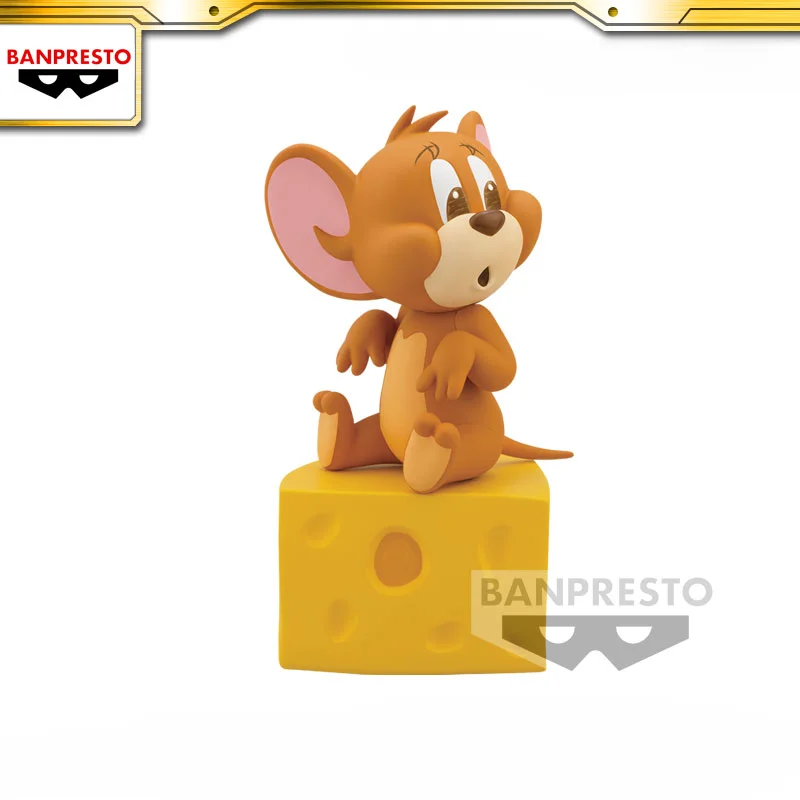 

BANDAI BANPRESTO Tom and Jerry Kawaii Scene Soft Rubber Model 10cm I Love Cheese Jerry