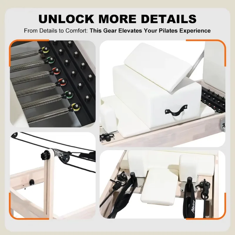 Commercial Grade  Pilates Reformer Machine Rust Proof Core Bed for Outdoor and High Humidity Fitness Areas