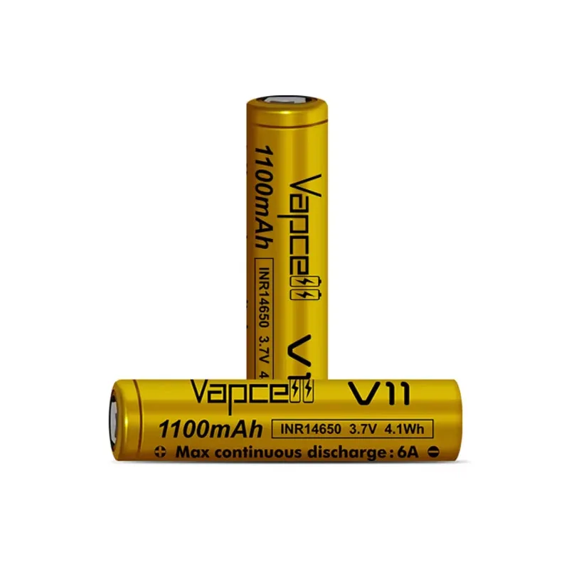 الأصلي Vapcell V11 INR 14650 بطارية 1100mAh قدرة 6A 3.7 فولت زر بطارية ليثيوم علوية لمصباح يدوي التحكم عن بعد الطائرات بدون طيار