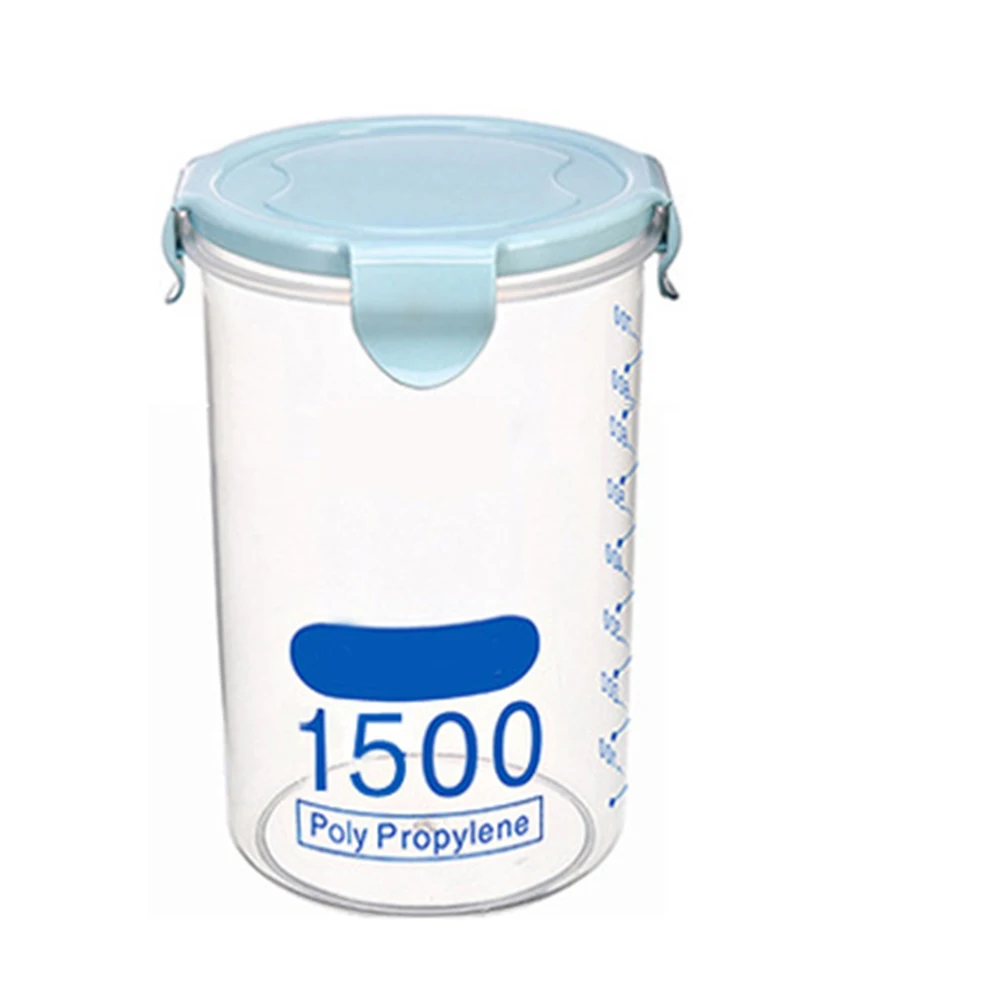 

3pcs Airtight Dry Food Storage Container Cereal Storage Bottle Leakproof Plastic Jar For Kitchen Pantry Pasta Coffee Snacks