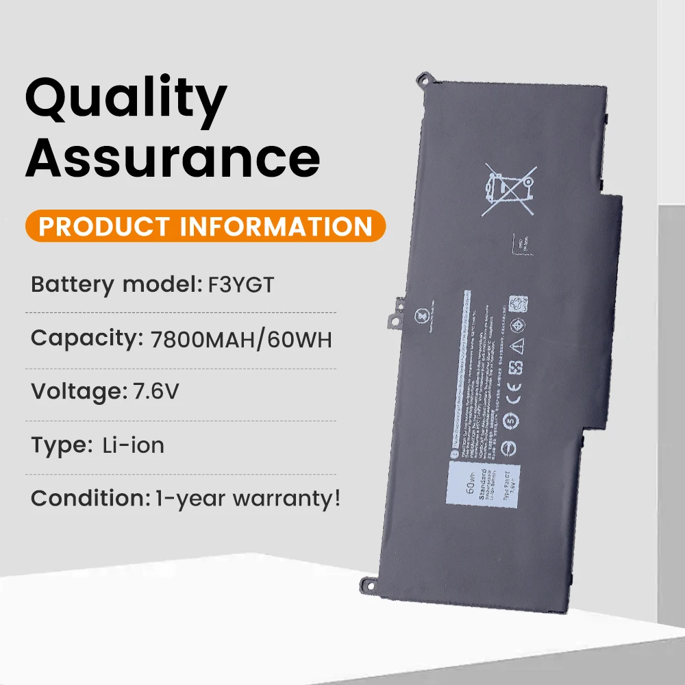 BGBT F3YGT Laptop Battery For Dell Latitude 12 7000 E7280 E7290 E7380 E7390 E7480 E7490 F3YGT 2X39G DJ1J0 Free Tool