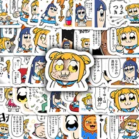 40pcs Cute Cartoon POP TEAM EPIC Stickers For Laptop Water Bottle Luggage Notebook Waterproof Graffiti Vinyl Phone Decals