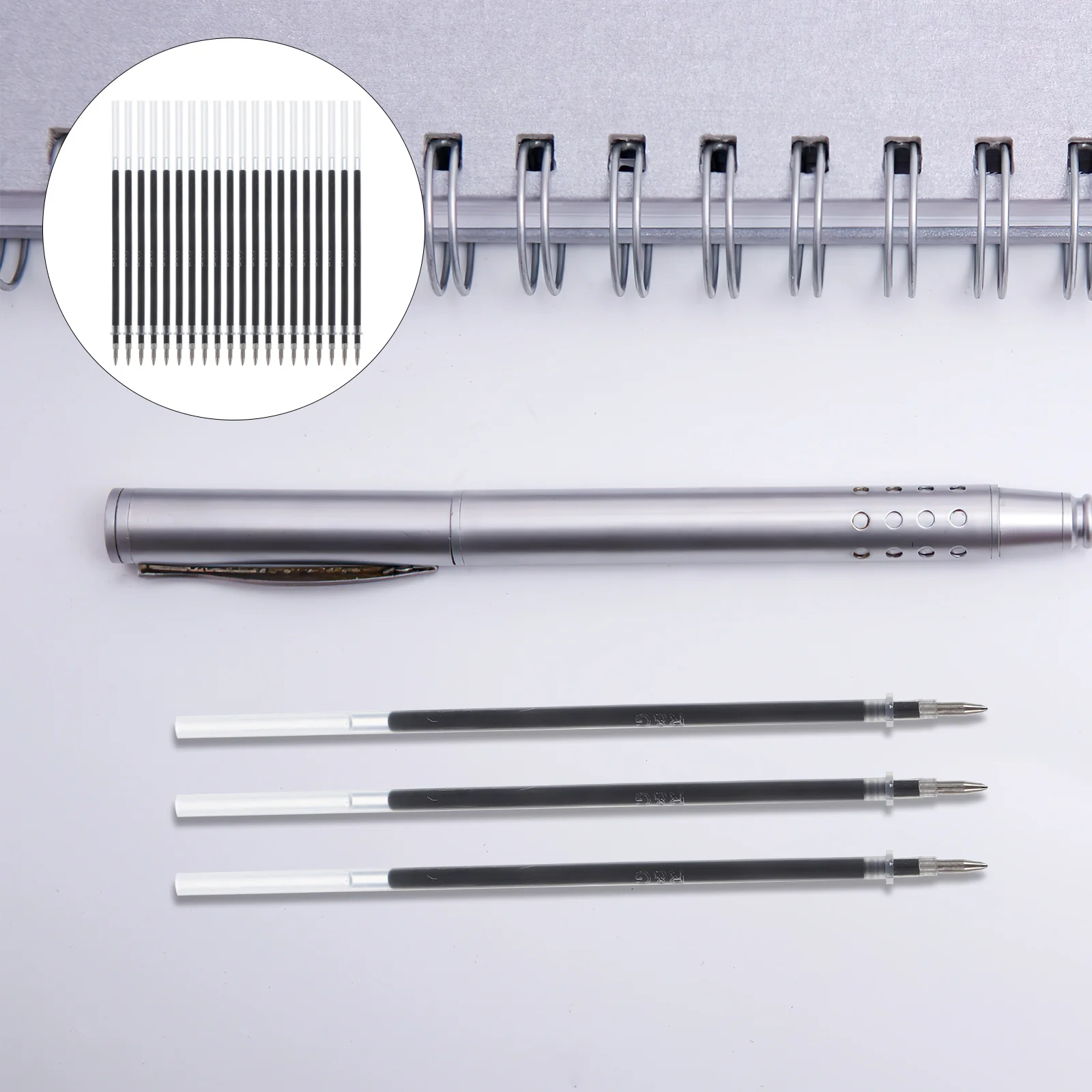 

Home Office School Supplies Ballpoint Pen Refills Ink for Pens Black Gel Fine Back to Accessories