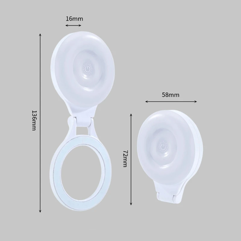 Multifunktionsmagnetisches Licht Abs Füllung Licht für Smartphone -Fotografie & Selfie 601E