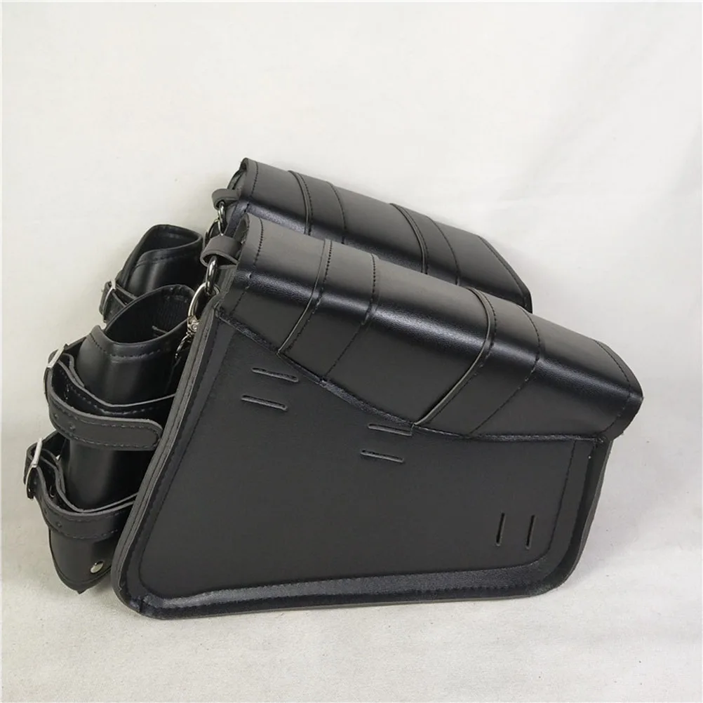 

Multifunctional Motorcycle Rear Seat Bag Large Capacity Waterproof PU Saddle Bags for Folding Road Mountain Bike Durable Easy