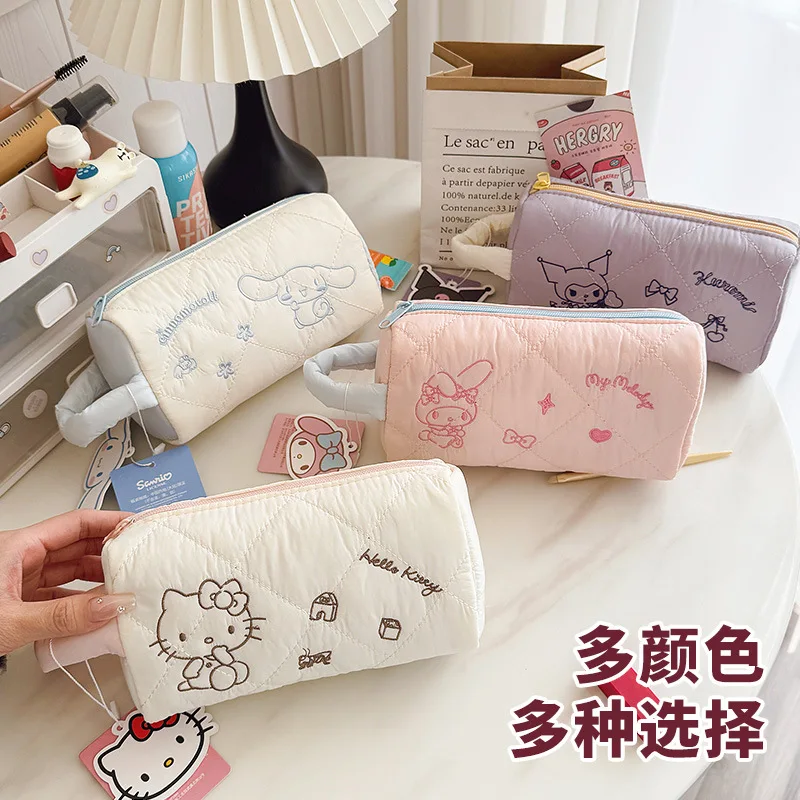 

Hello Kitty Cinnamoroll Anime Kawaii MINISO Makeup Bag Cute My Melody Large Capacity Travel Storage Bag Gifts for Kids