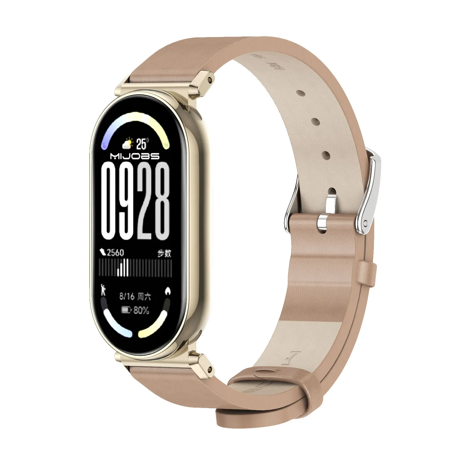 Watchband For Mi Band 10 9 8 Leather Strap for Mi Band 9 Breathable WristStrap for Mi Band 8 Wristband for MiBand 10 Accessories