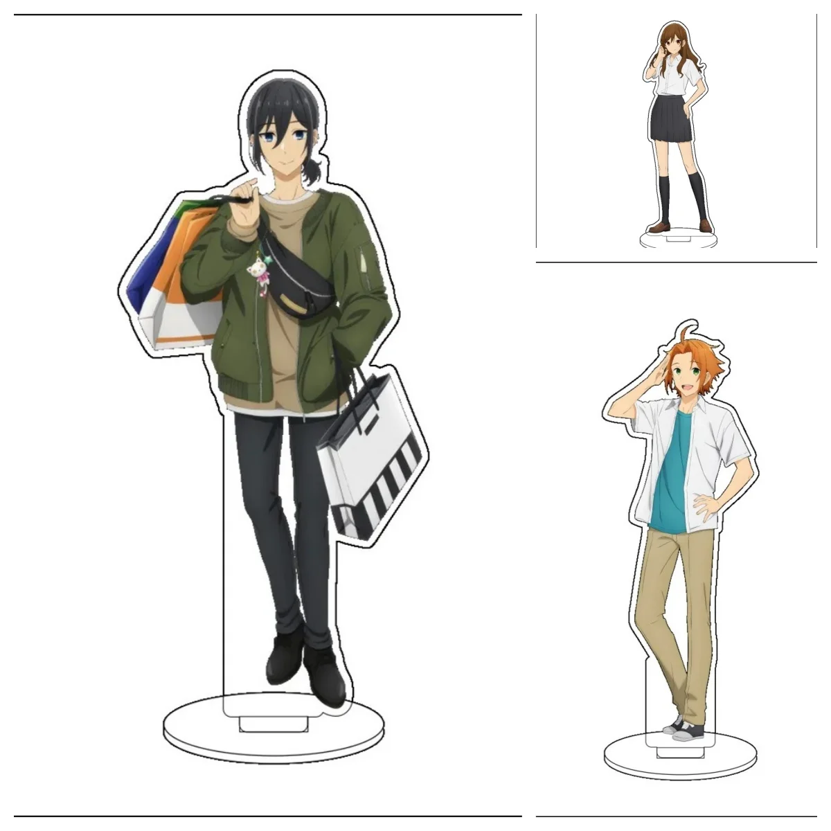 15 سنتيمتر أنيمي هوري سان إلى ميامورا كون تأثيري الاكريليك حامل الحلي يوشيكاوا يوكي هوري كيوكو الشكل حامل هدايا عيد الميلاد