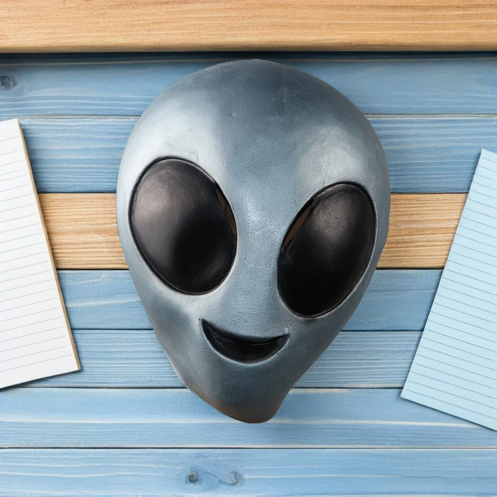 Maschera per la testa aliena Testa intera in lattice Costume per Halloween Costume Copricapo Maschera horror spaventosa per cosplay di feste di Halloween