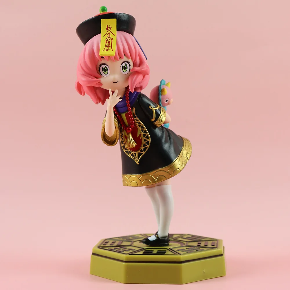 18 ซม.อะนิเมะ Anya Forger COS zombie ยืนท่าทาง Action Figure PVC ของเล่นตุ๊กตาเดสก์ท็อปเครื่องประดับคอลเลกชันของขวัญ