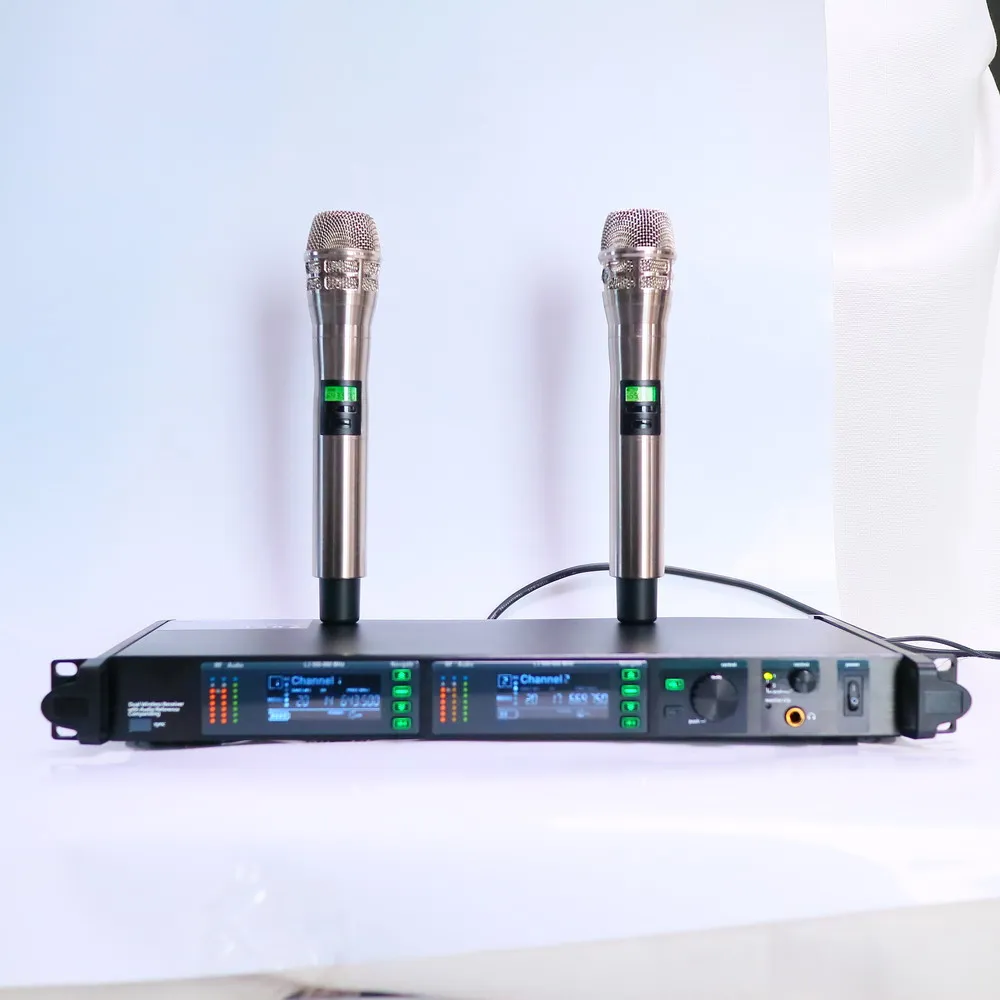 

High-Tech AD4D Receiver KSM8 Silver Wireless Microphone Digital System ADX2 K8 Handheld Karaoke Stage Singing Vocal High Quality