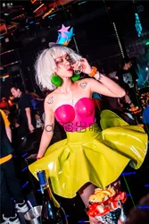 バーナイトクラブパーティーのお祝いドレスdj女性歌手ゴゴステージパフォーマンスコスチュームハロウィーンフェスティバルプロムドレス