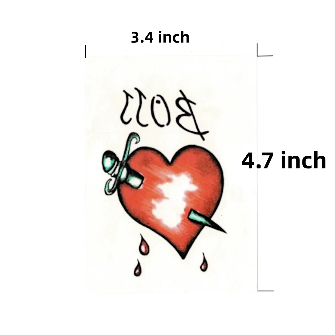 Frank N Furter Cosplay Temporary Tattoo for Women Men Waterproof