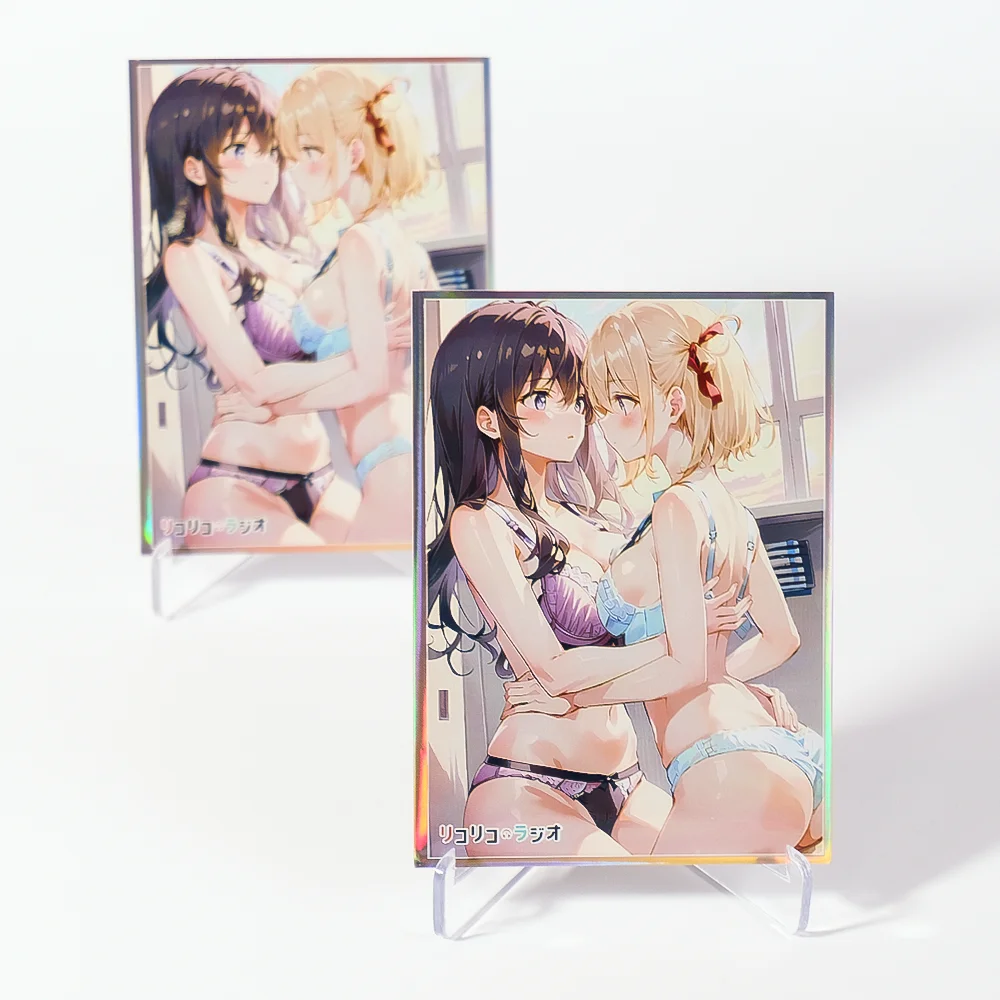 60pcs 67x92mm Holographic Anime Card Sleeves All kinds of Anime Styles Top-quality for MTG/PKM/TGC Game Cards Trading Protective