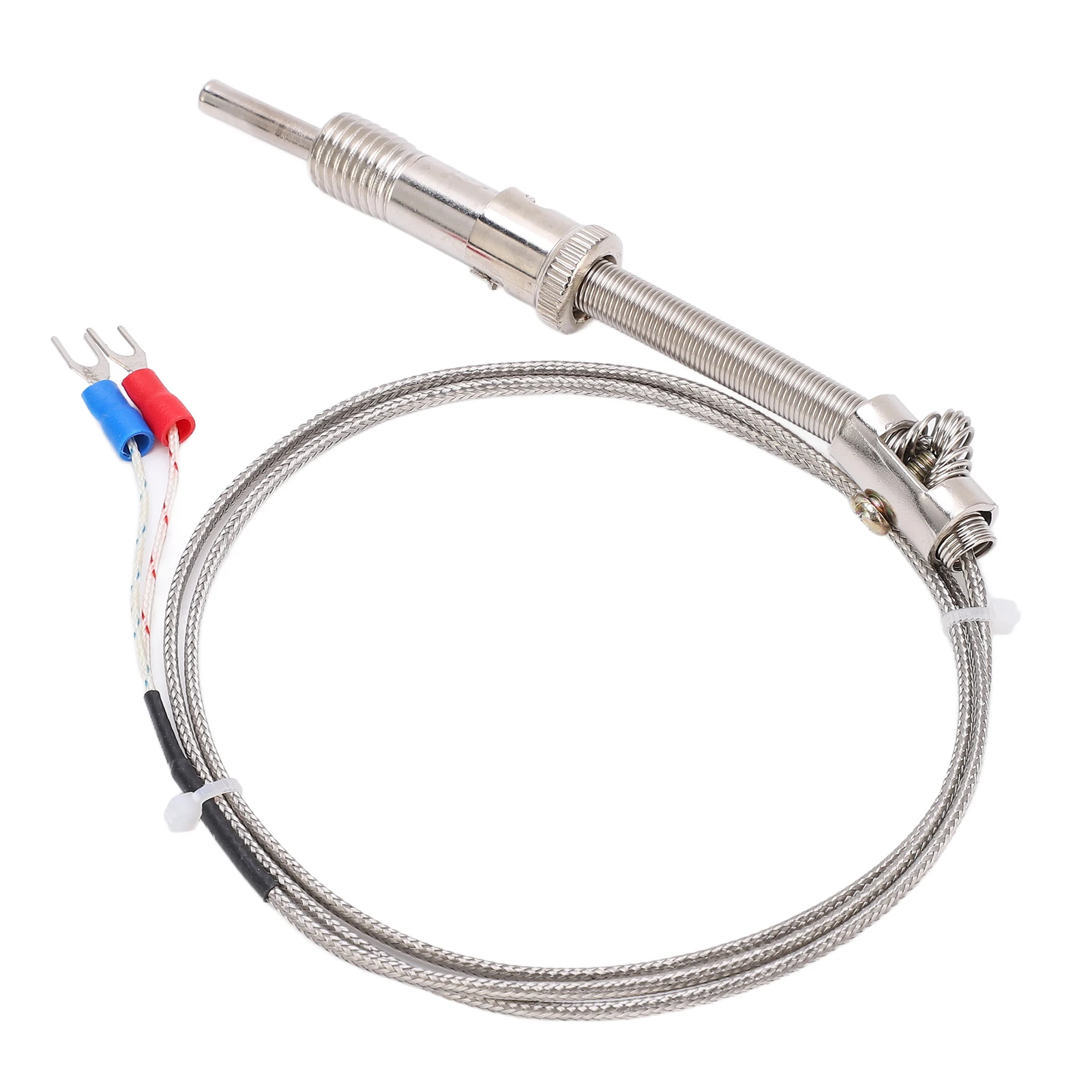 

K Type Thermocouple Made Industrial Grade Heat Resistant Stainless Steel Compression Spring Shielded Thermocouple Wire Probe