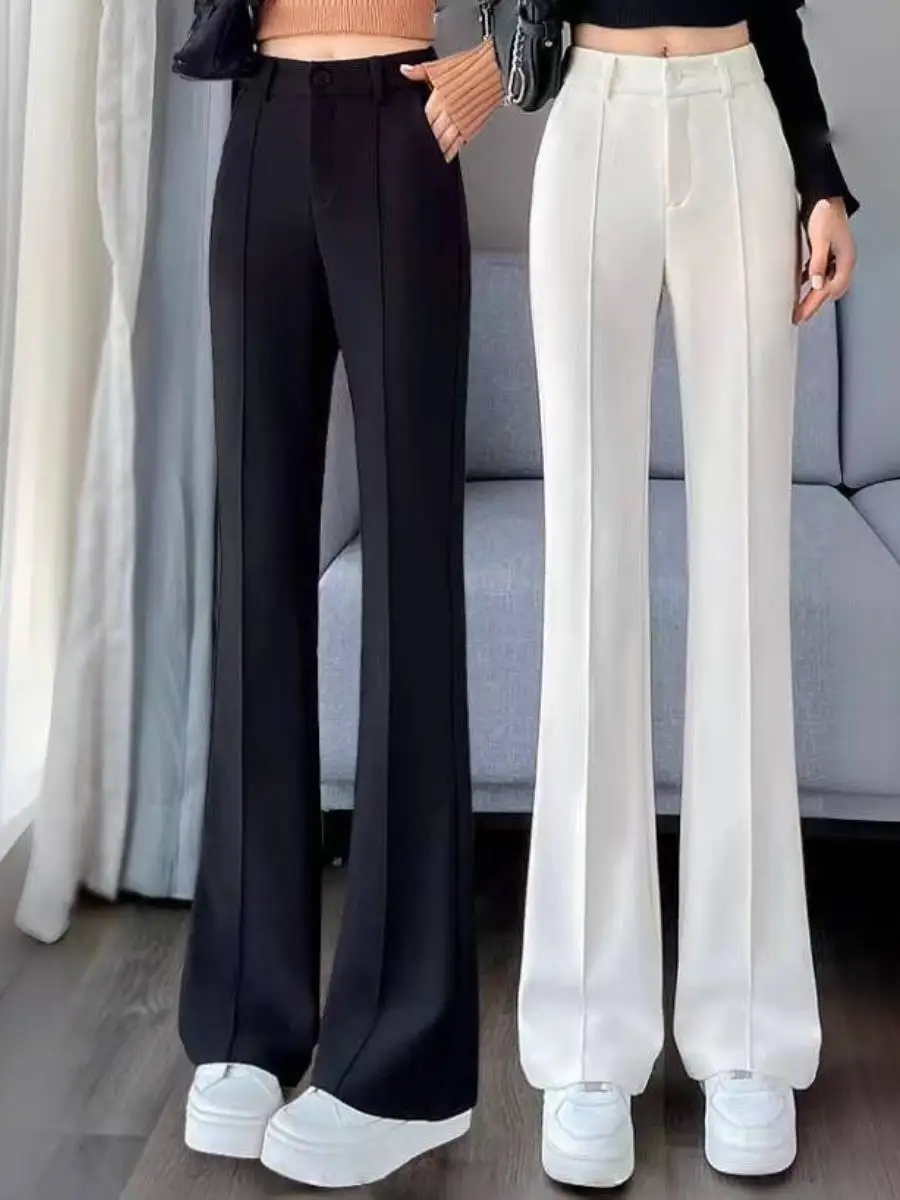 white-bell-bot-pants-high-waist-spring-summer-slimming-elastic-casual-suit-ket-handkerchief-bell-pants-new-arrival