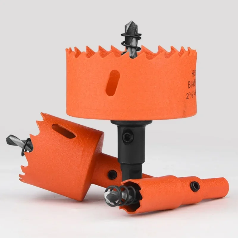 Popular 16-100mm Bi-Metal Hole Saw Kit for Stainless Steel, Iron, Aluminum, Wood Cutting, HSS Drill Bit for DIY