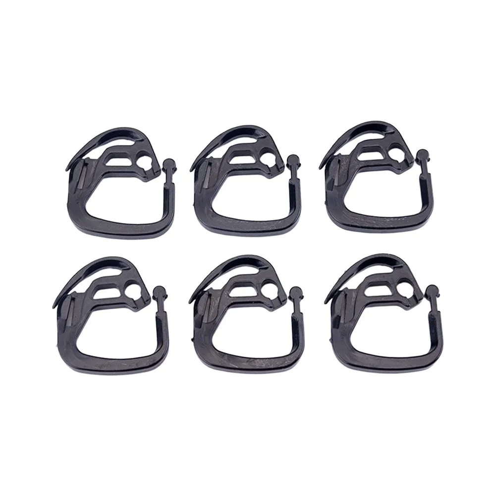 Shade Cloth Clips for Garden Greenhouse Patio Shade Net Fastening - Adjustable ABS Black 20pcs 30pcs 50pcs Set