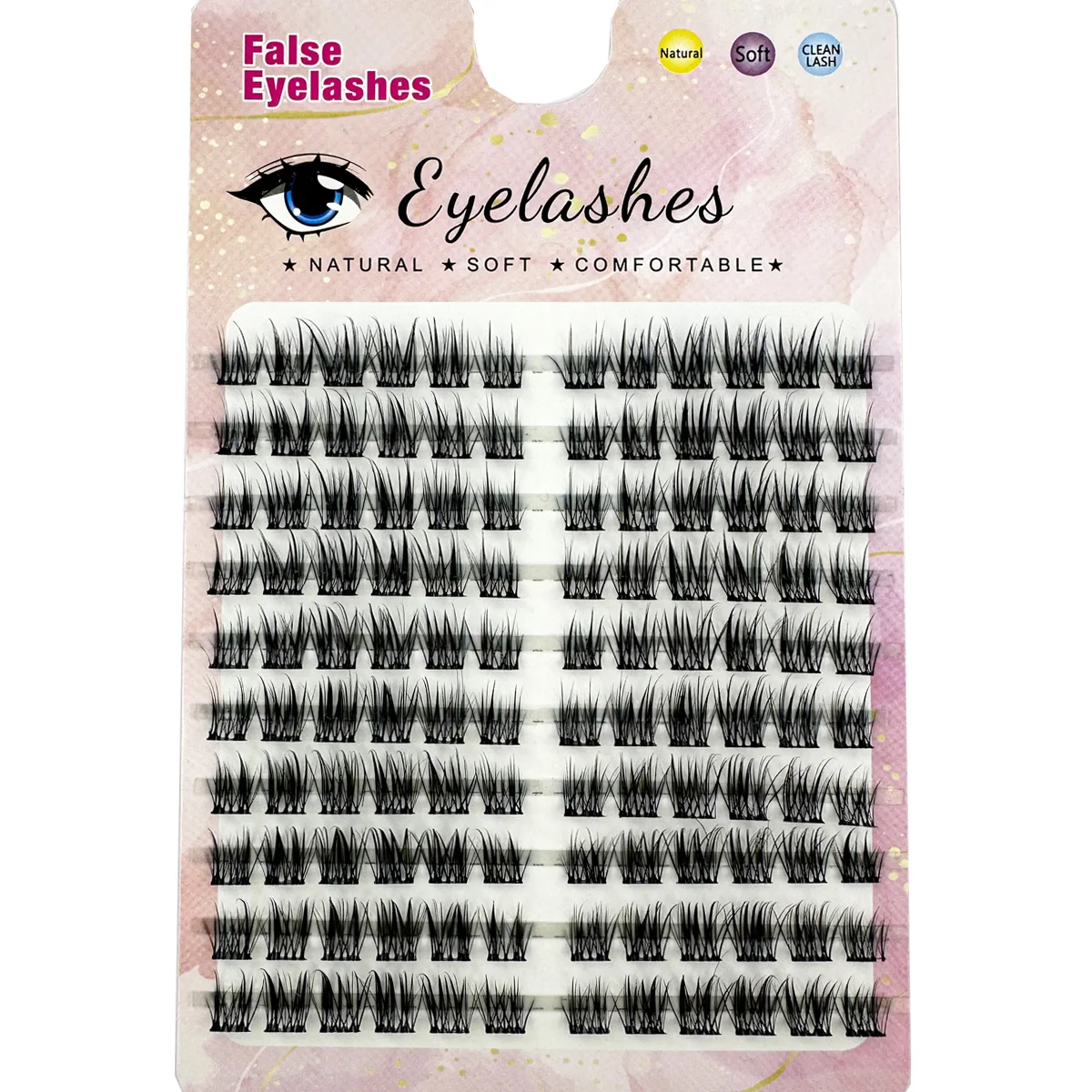 10 Reihen einzelne Wimpern DIY Wimperncluster natürliche gefälschte Wimpern Wimperncluster Manga Wimpern Newbie tägliche Wimpern Make-up – Detail 4