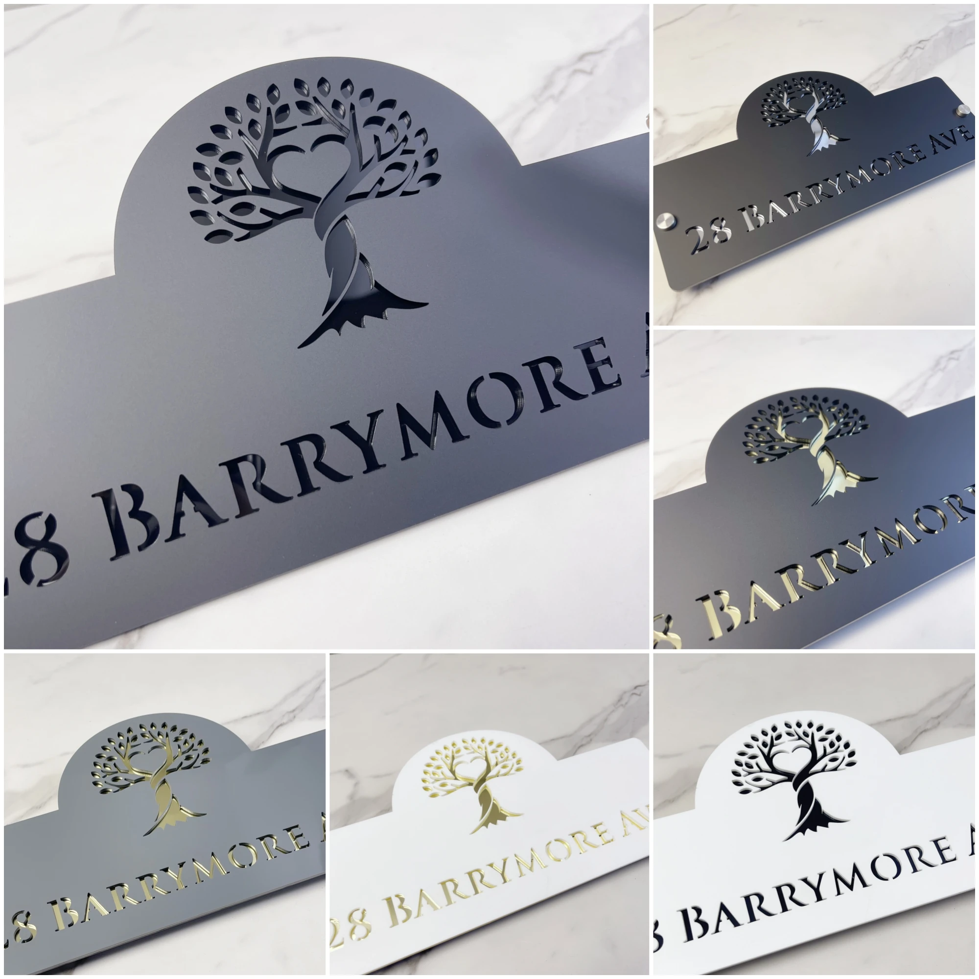 

Personalized Tree of Life Sign Custom House Number and Address Wall Hanging Outdoor Wall Art Home Decor Front Door Porch Yard