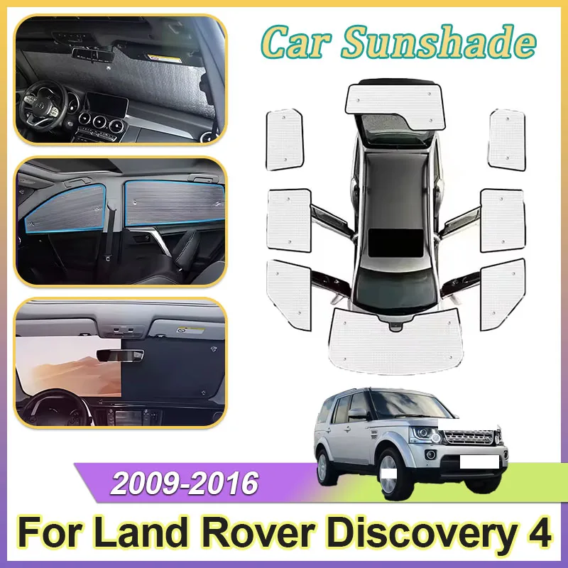 

Автомобильные солнцезащитные козырьки для Land Rover Discovery 4 LR4 L319 2009 ~ 2016, полные чехлы, солнцезащитные лобовые стекла, задние шторы, анти-УФ-защитный козырек, аксессуары