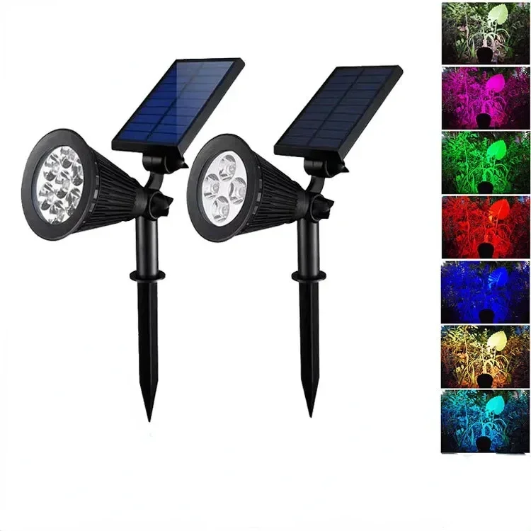 

LED Solar Lamps Courtyards Street lights Ground-plugged Lawn lamp Garden Decoration Tree Spotlights 4 Bulbs IP65 Waterproofing