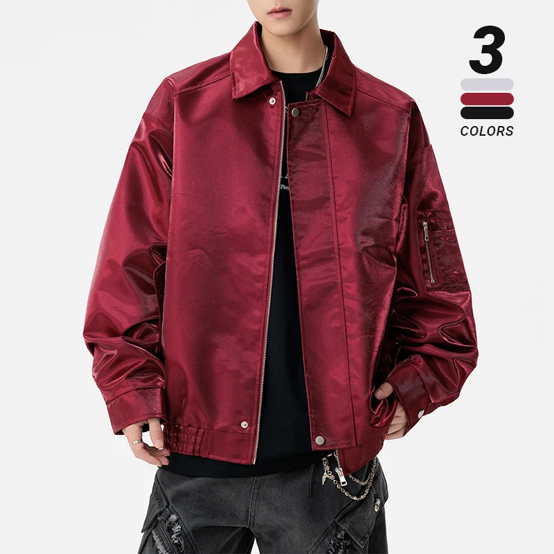 

New winter jacket for men loose type hipster gradually change preppy style big size hip hop popular men's jacket