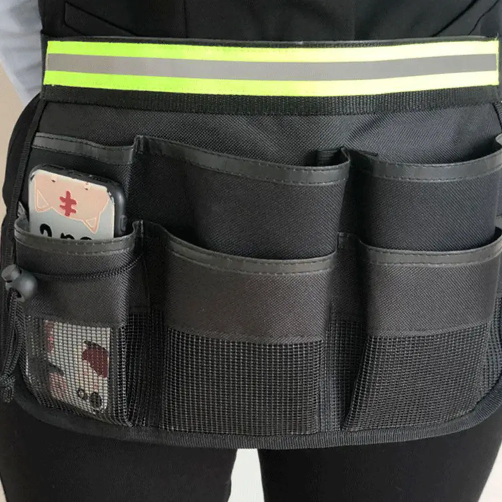 bolsa-de-cintura-para-ferramentas-de-jardinagem-ajustavel-preta-resistente-leve-e-respiravel-para-clima-quente-com-3-bolsos-externos
