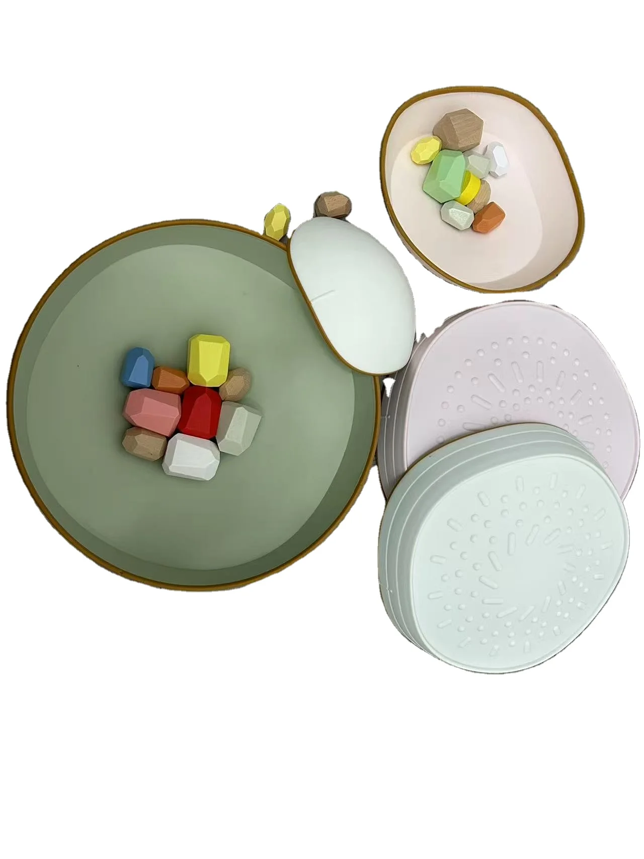 10pcs Balance Stepping Stones for Kids 6pcs Sensory Stepping StonesTraining Stepping Stones for Kids Balance Macaroons Color