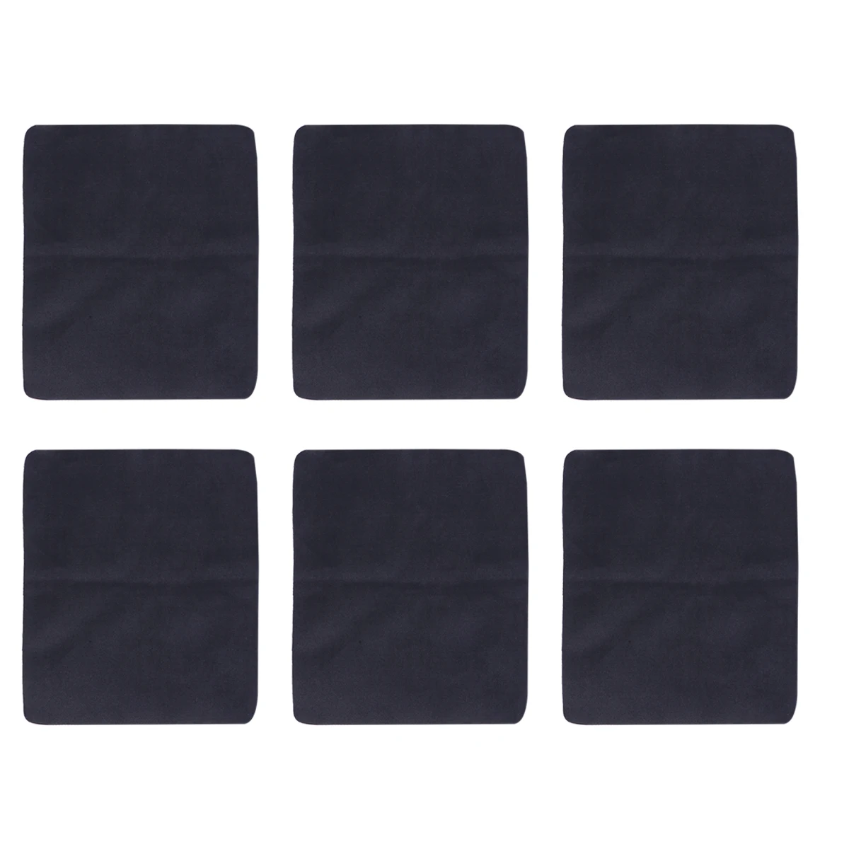 

6pcs Microfiber Cleaning Cloth Soft Black Eyeglass Cloth for Glasses Jewelry Phone Screen Watches Delicate Surfaces Home Daily