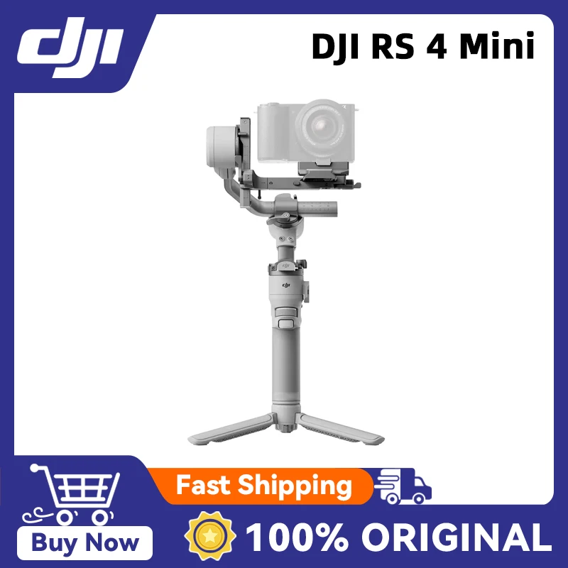 DJI RS 4 mini 2nd-Gen أقفال محور آلي 2 كجم/4.4 رطل حمولة للكاميرا والهاتف العلامة التجارية الأصلية الجديدة في المخزون
