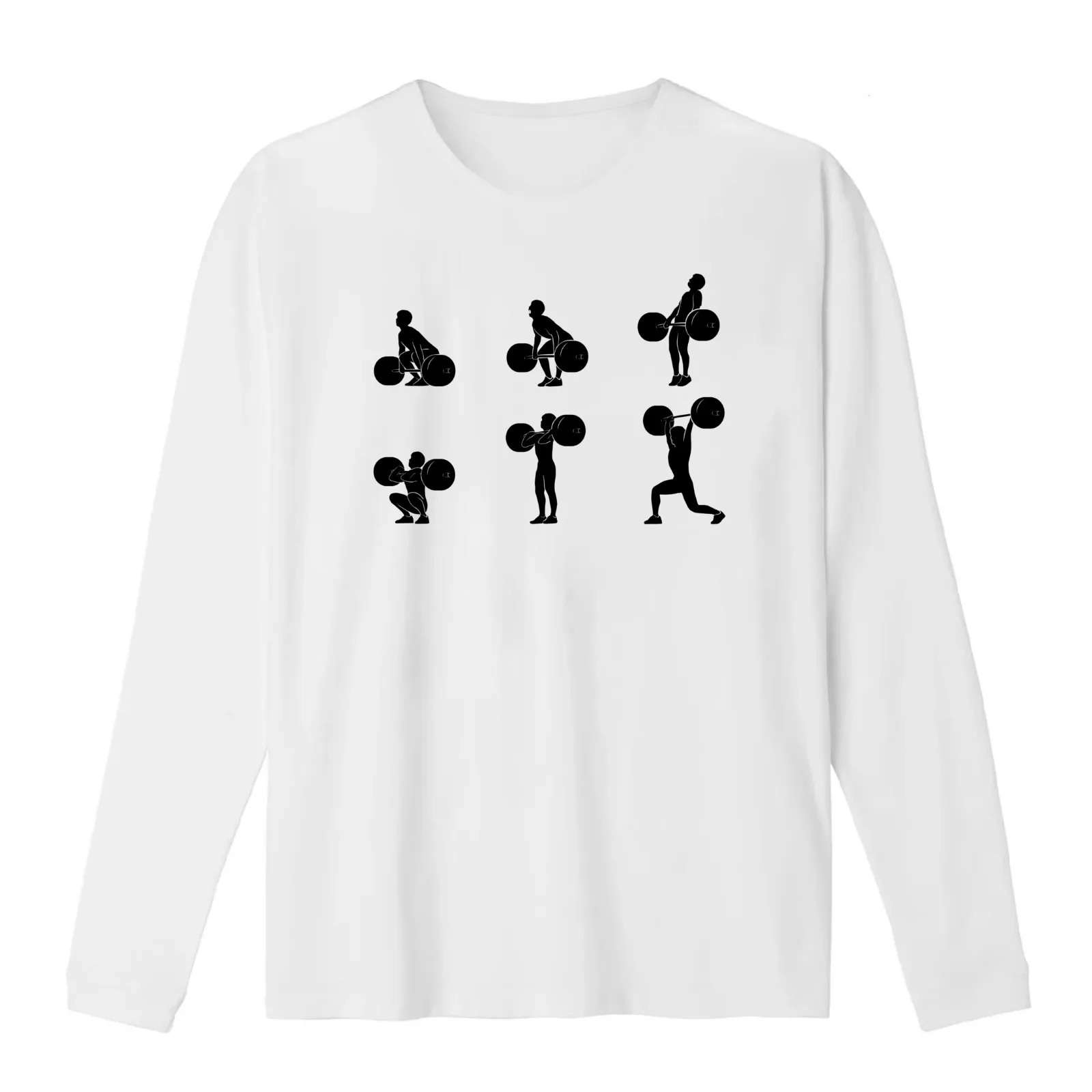 Clean and Jerk - Steps T-Shirt Summer Casual Cotton Tee Oversized Streetwear Tops Vintage Graphic Print Unisex Men Women