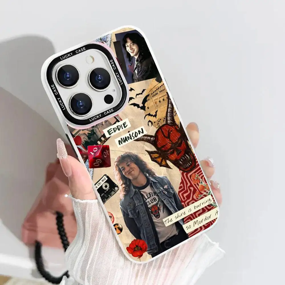 إيدي مونسون جراب هاتف ليزر IMD لون فضي شل آيفون 17 16 15 14 13 12 11 Air Pro Max Plus #2