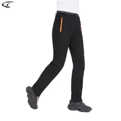 LNGXO-pantalones de forro polar para mujer, calzas cálidas e impermeables para senderismo, Camping, escalada, esquí, carcasa suave, a prueba de viento y lluvia, Invierno